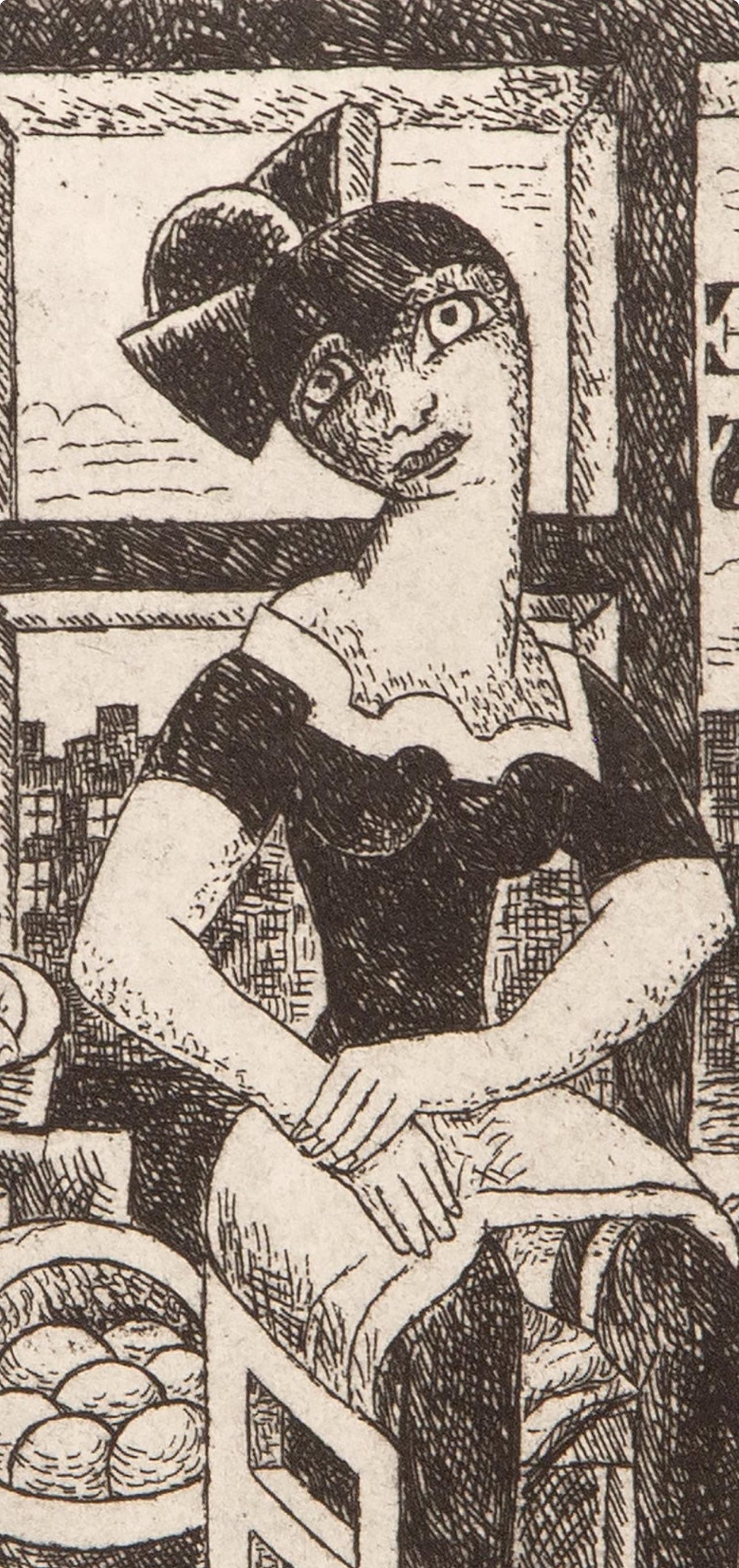 Marcel Gromaire, Composition, Vers Un Monde Volage, Etching
