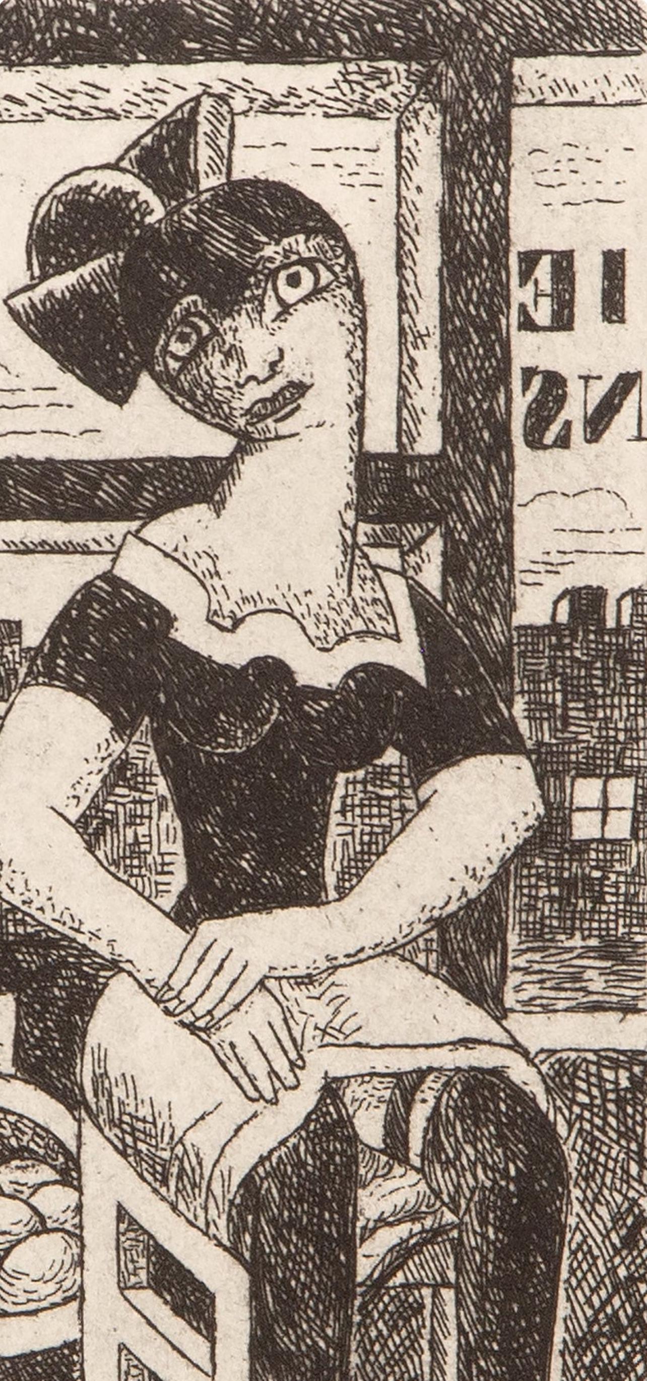 Marcel Gromaire, Composition, Vers Un Monde Volage, Etching