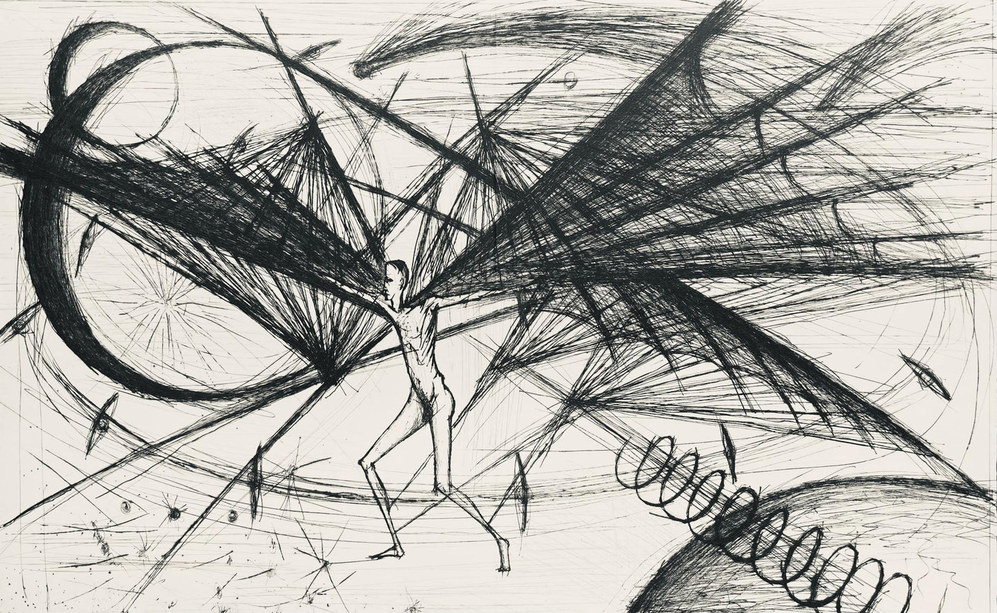 Bernard Buffet, Composition (Reinz 208-222), Voyages Fantastiques, Etching