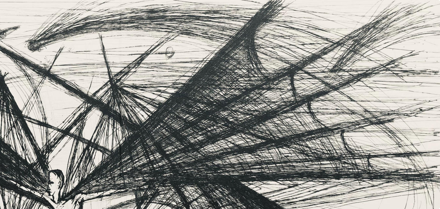 Bernard Buffet, Composition (Reinz 208-222), Voyages Fantastiques, Etching