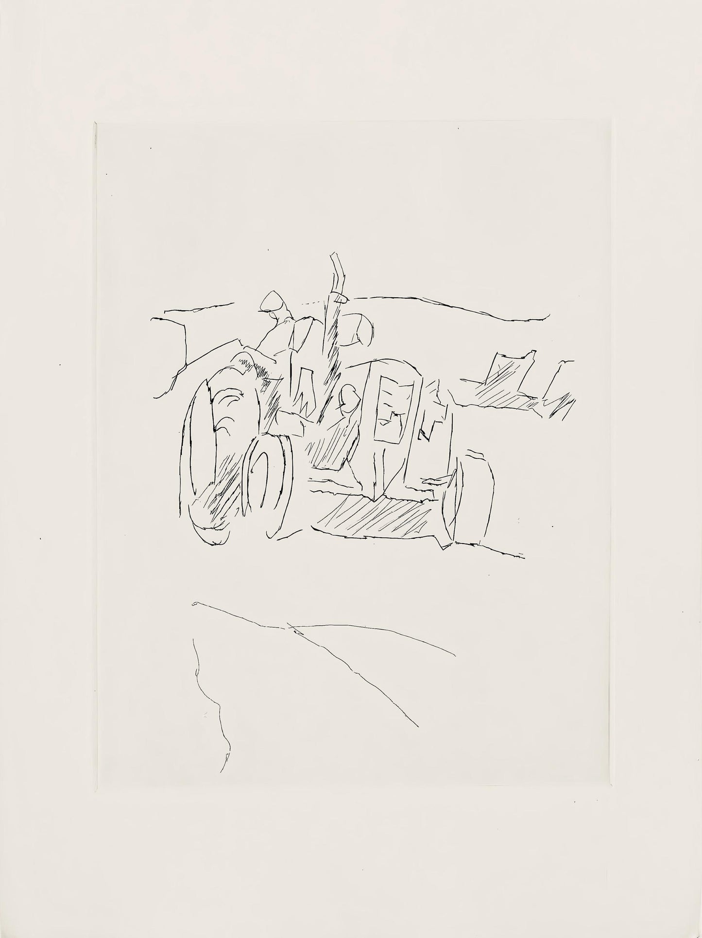 Jacques Villon, Composition (Ginestet/Pouillon 42-64), Hsiode, Les Travaux Et Les Jours, Etching
