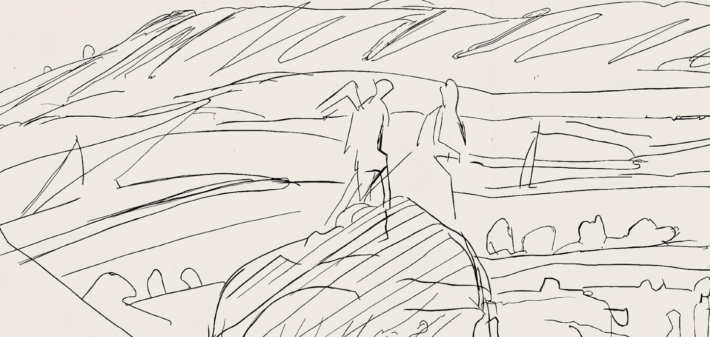 Jacques Villon, Composition (Ginestet/Pouillon 42-64), Hsiode, Les Travaux Et Les Jours, Etching