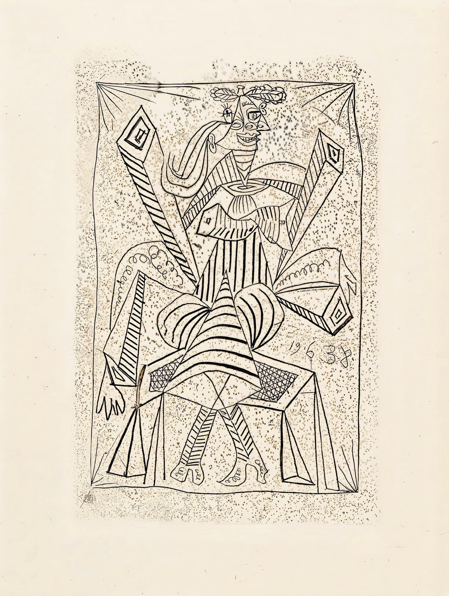 Pablo Picasso, Composition (Cramer 30; Horodisch D14; Bloch 307; Matarasso 28), Lithograph