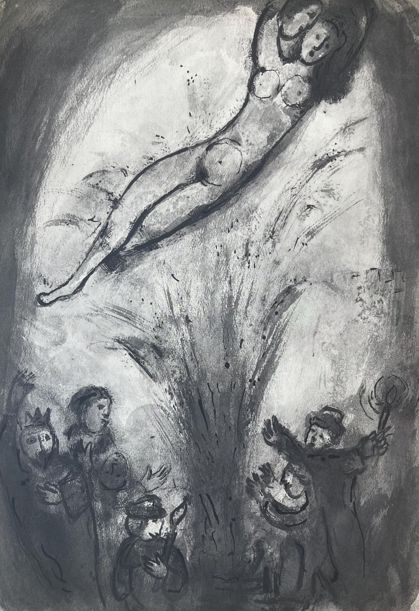 Marc Chagall, Composition, Contes De Boccace, Verve: Revue Artistique Et Littraire, Lithograph