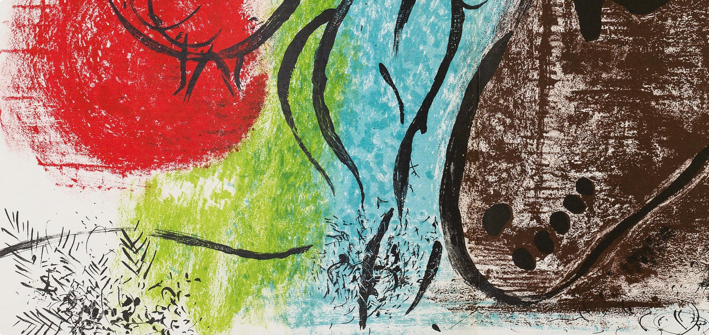 Marc Chagall, Composition (Cramer 21; Mourlot 61), Derrire Le Miroir, Lithograph