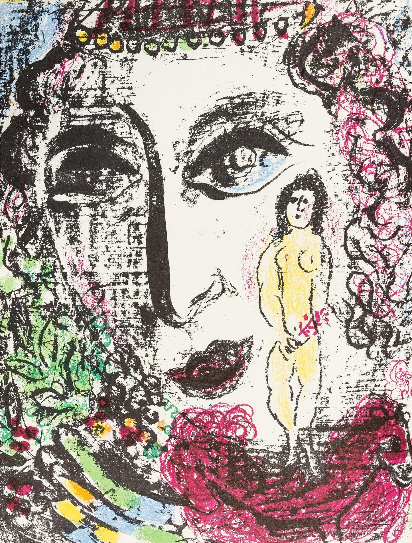 Marc Chagall, Composition (Mourlot 392; Cramer 56), Chagall Lithographe, Lithograph