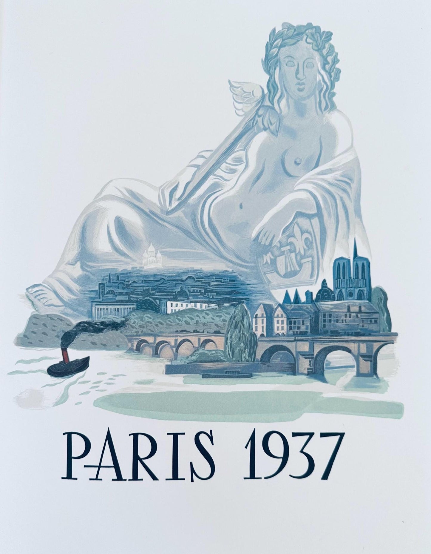Paul-Lie Gernez, Seine, Berceau De Paris, A La Gloire Paris, Etching