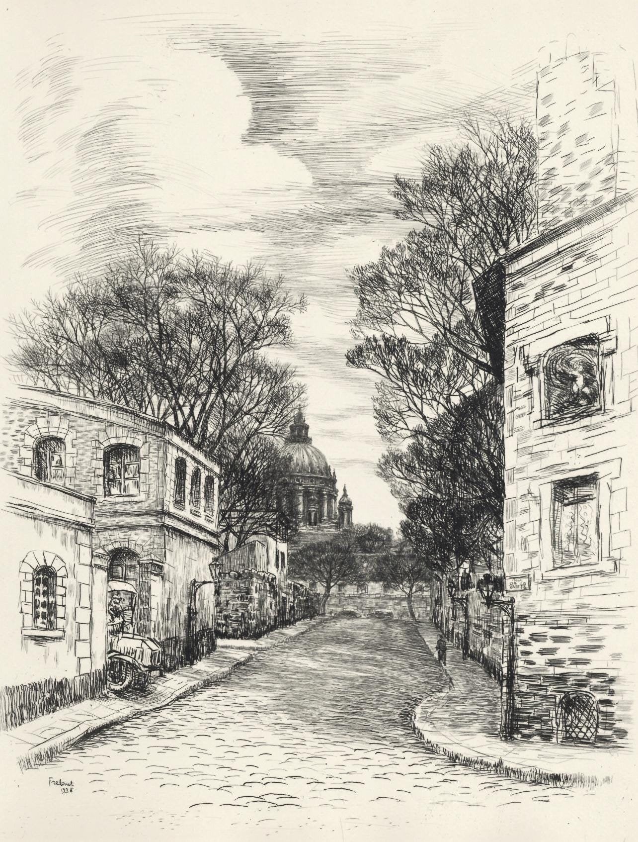 Jean Frlaut, De La Sante Aux Gobelins, A La Gloire Paris, Etching