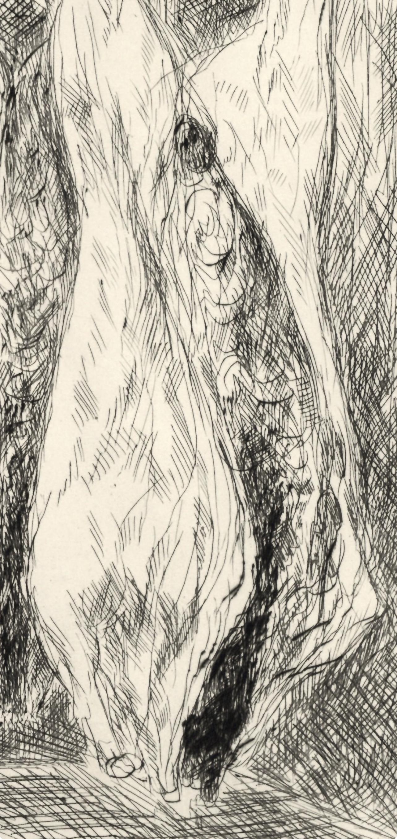 Andr Dunoyer De Segonzac, La Boucherie Des Halles, A La Gloire Paris, Etching