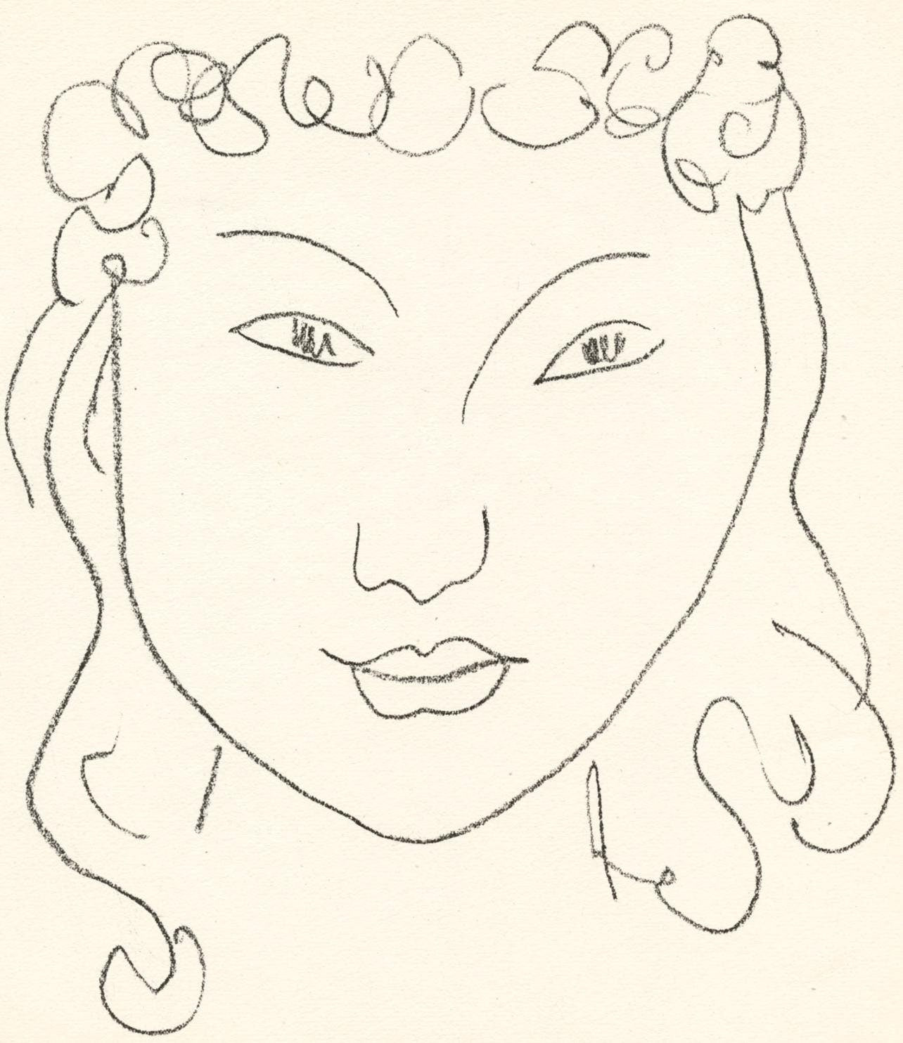 Henri Matisse, Composition (Duthuit No. 17), Pierre Feu, Les Miroirs Profonds, Lithograph
