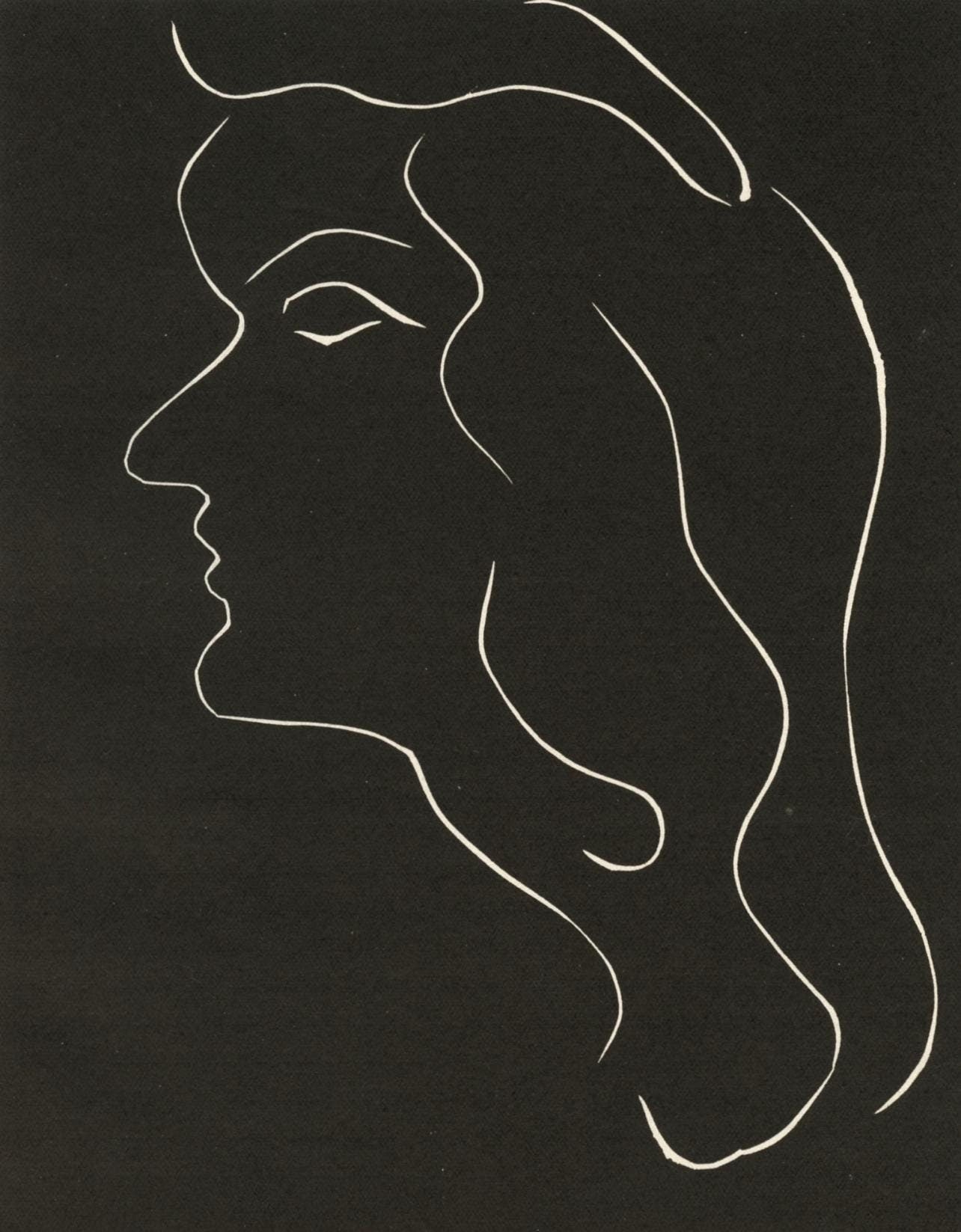 Henri Matisse, Composition (Duthuit No. 17), Pierre Feu, Les Miroirs Profonds, Woodcut