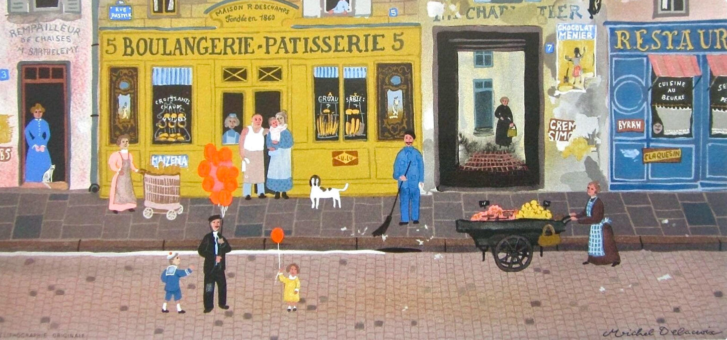 Michel Delacroix, Au Moulin De Paris, Lithograph
