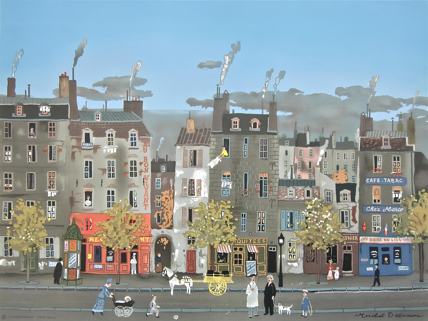 Michel Delacroix, Au Bon Vivant, Lithograph