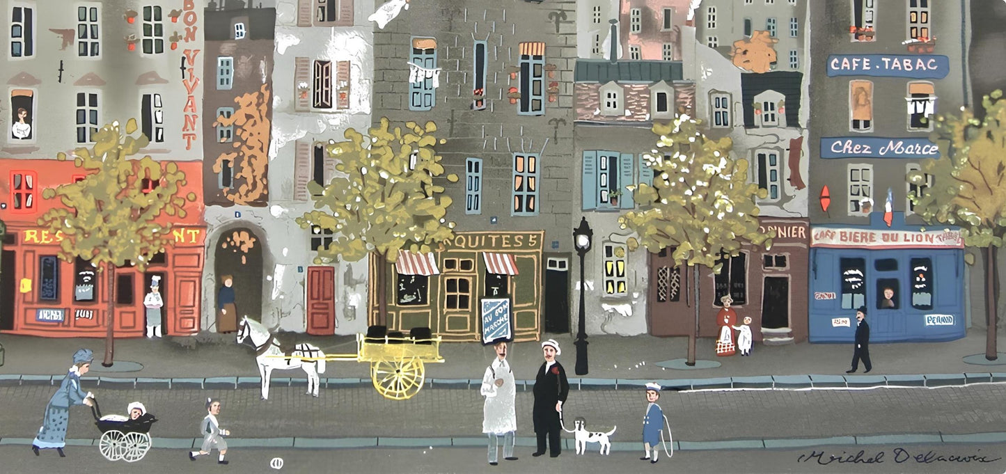 Michel Delacroix, Au Bon Vivant, Lithograph