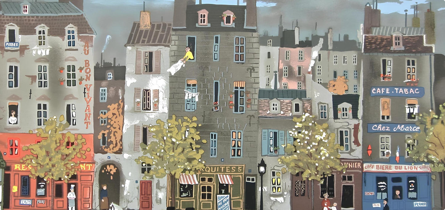 Michel Delacroix, Au Bon Vivant, Lithograph