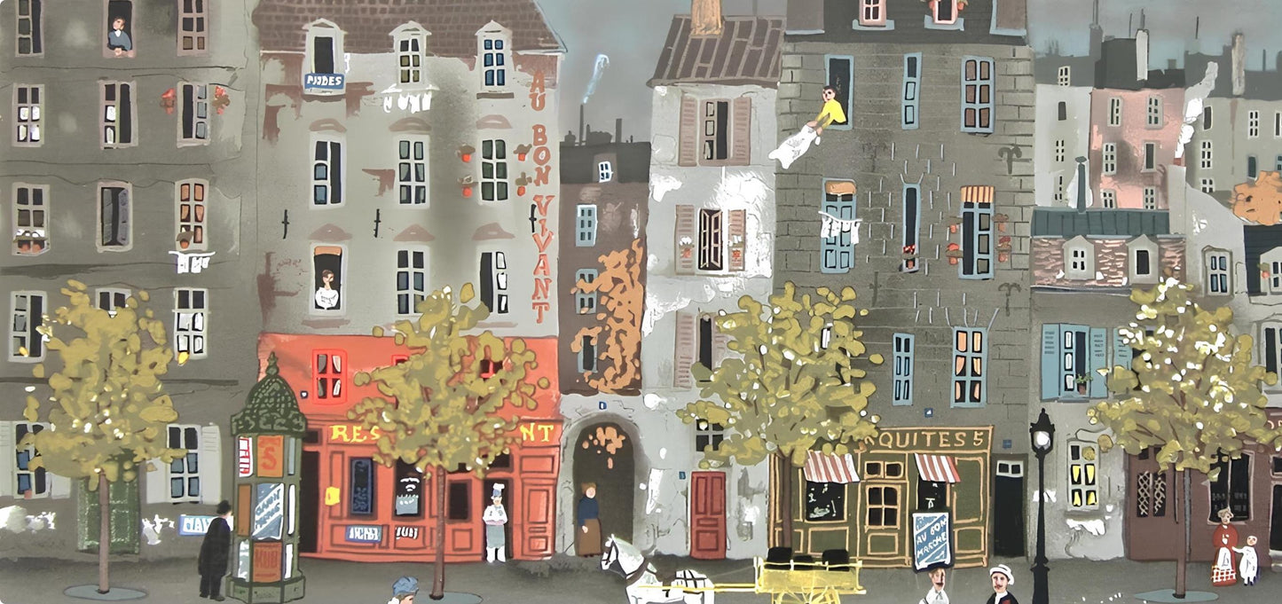 Michel Delacroix, Au Bon Vivant, Lithograph