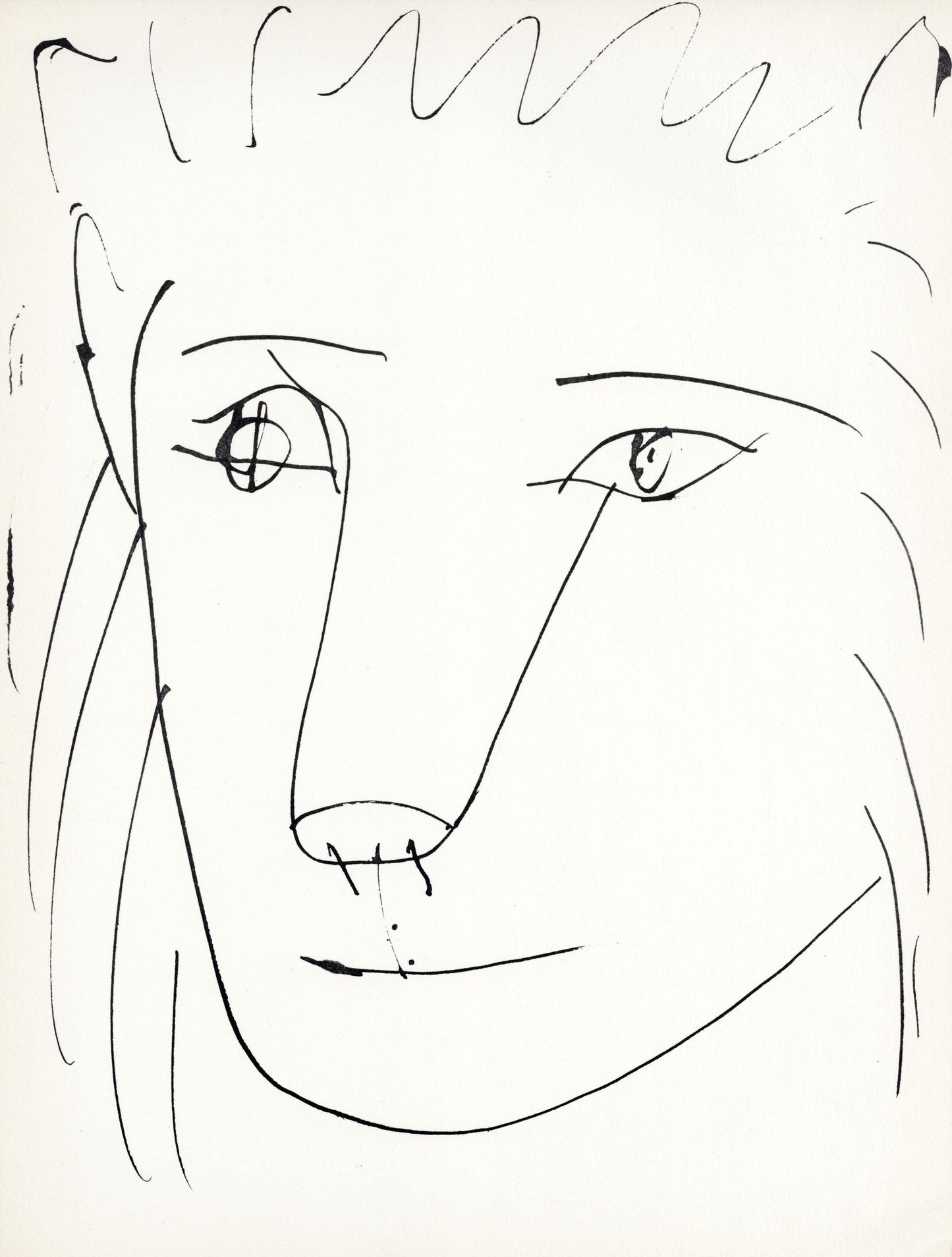 Pablo Picasso, Tte De Lion (Cramer No. 84), 40 Dessins De Picasso En Marge Du Buffon, Lithograph