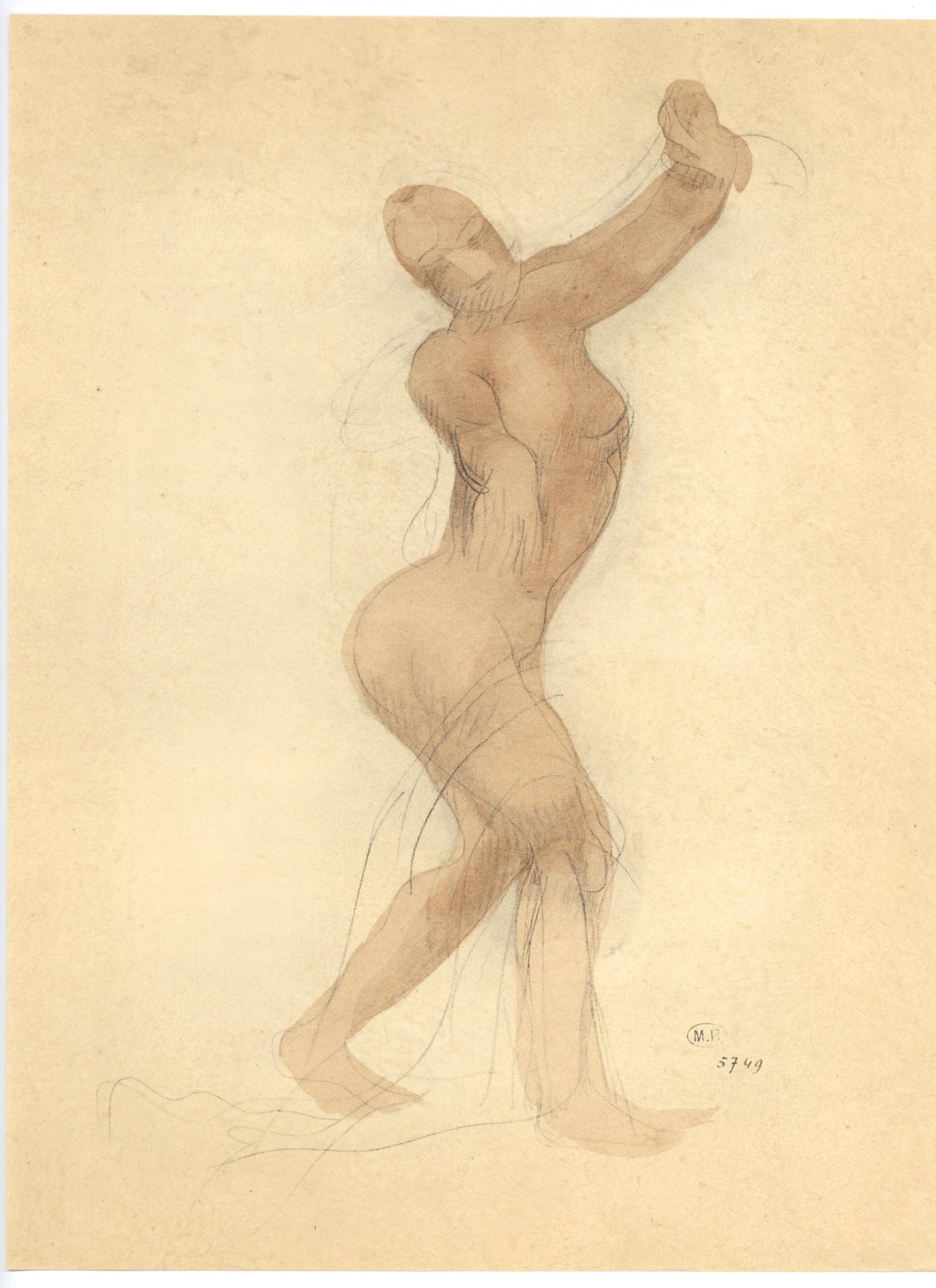 Auguste Rodin, Composition, La Varende, Rodin, Lithograph