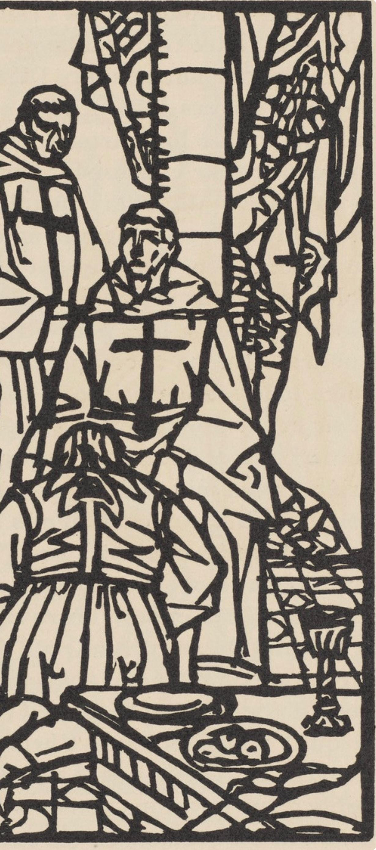 Mile Bernard, Composition (Morane, No. 100), Les Petites Fleurs De St. Franoise, Woodcut