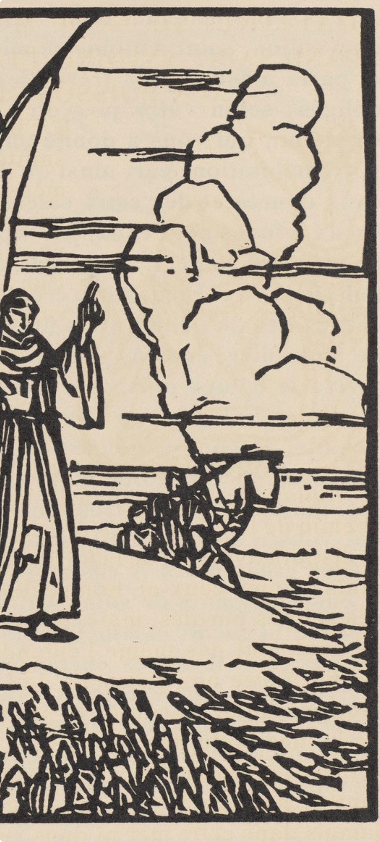 Mile Bernard, Composition (Morane, No. 100), Les Petites Fleurs De St. Franoise, Woodcut