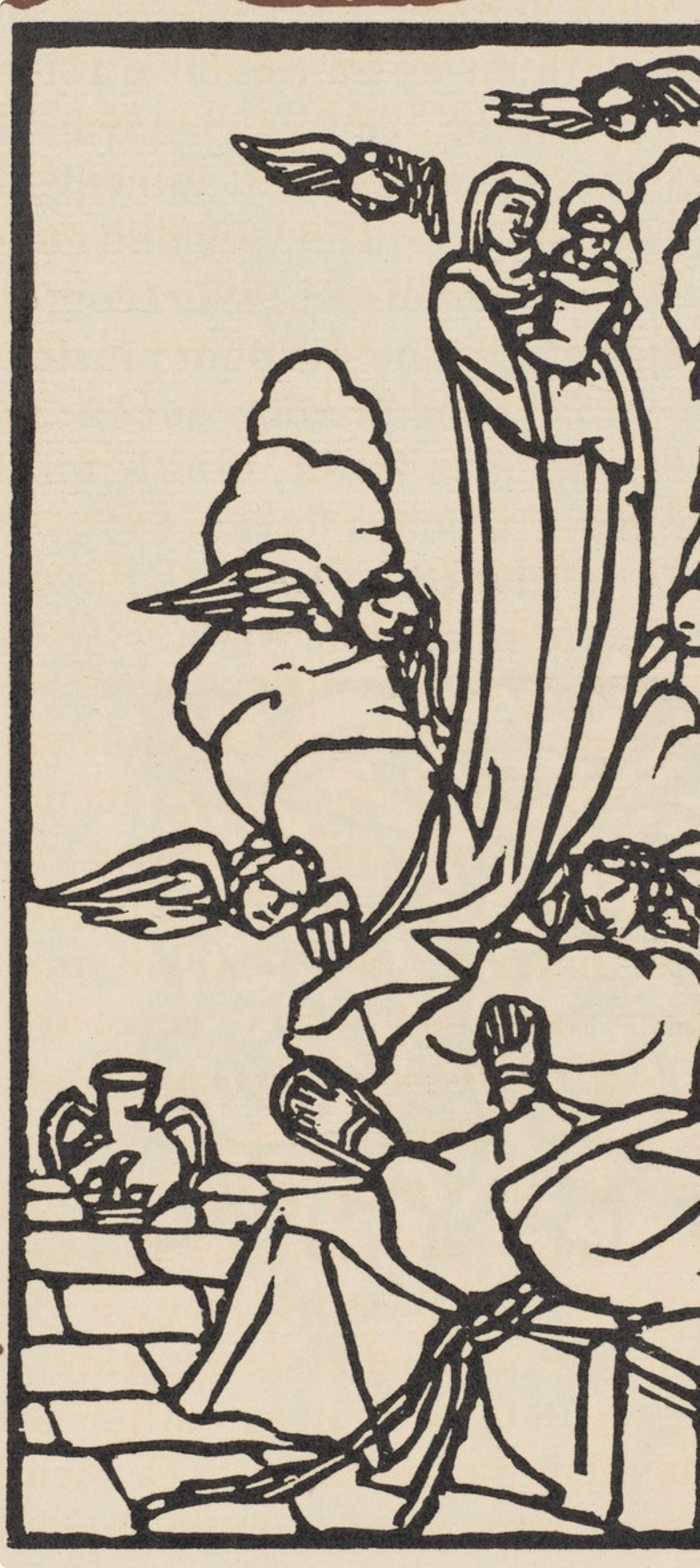 Mile Bernard, Composition (Morane, No. 100), Les Petites Fleurs De St. Franoise, Woodcut