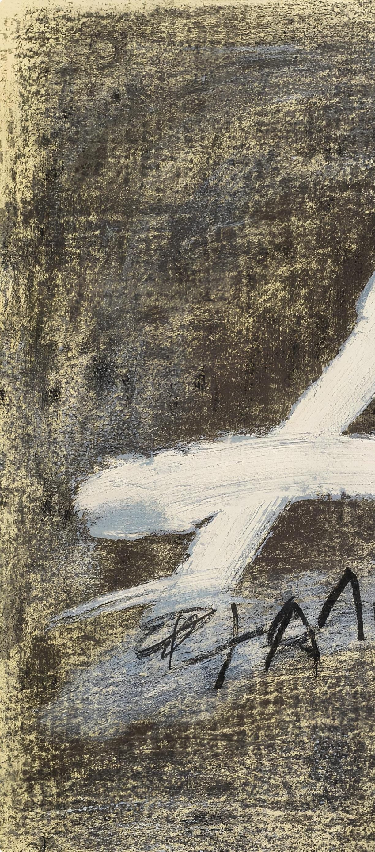 Antoni Tpies, Composition, Derrire Le Miroir, Lithograph