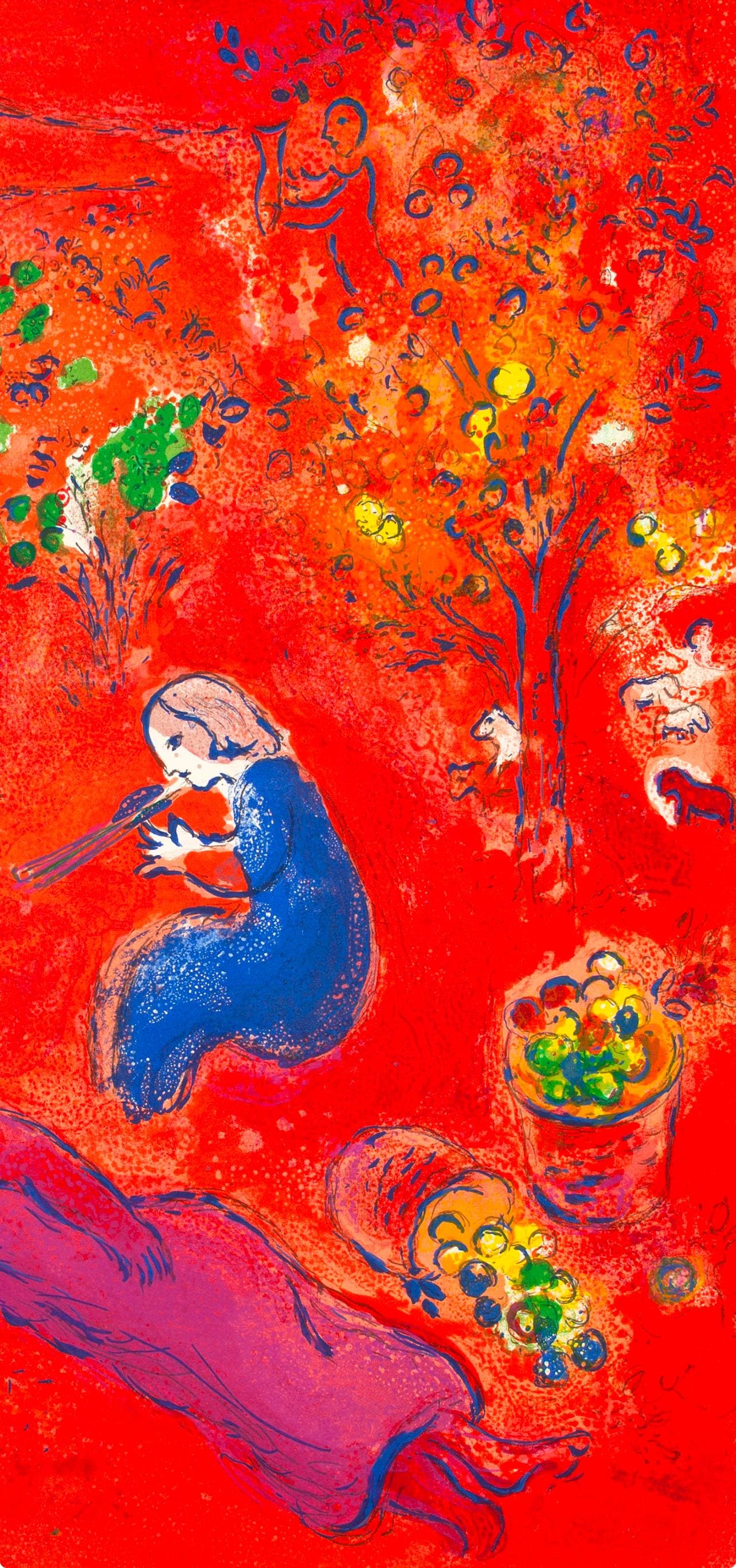 Marc Chagall, A Midi, L'T, Daphnis Et Chlo, Hliogravure