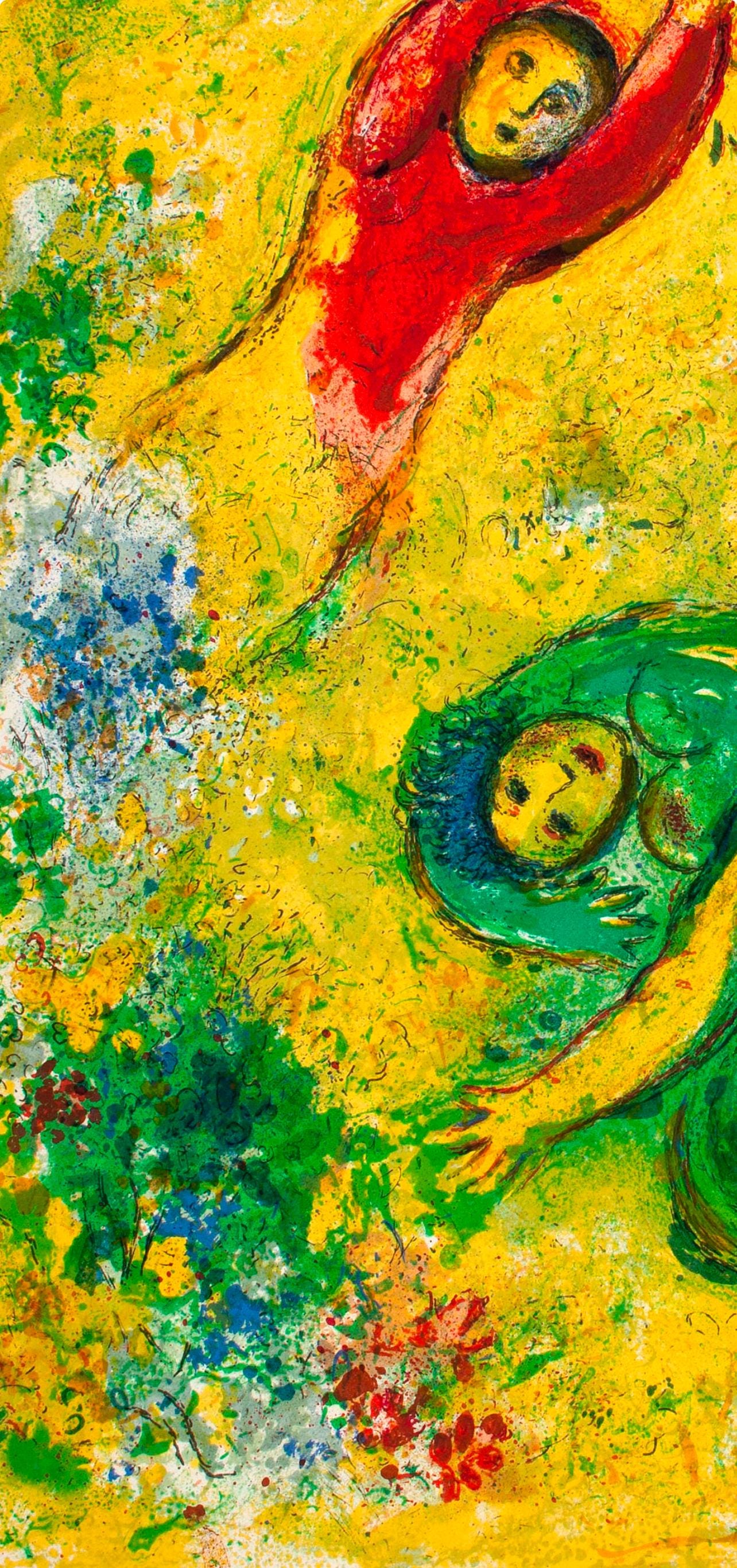 Marc Chagall, Les Fleurs Saccages, Daphnis Et Chlo, Hliogravure