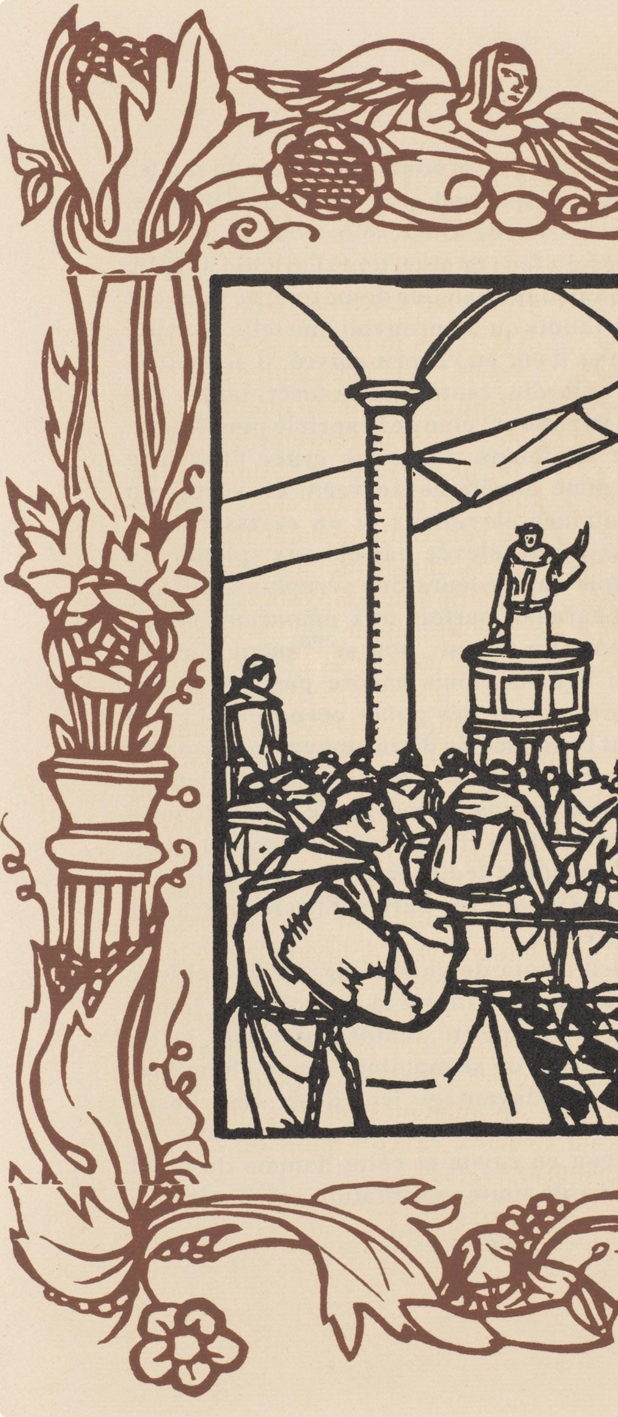 Mile Bernard, Composition (Morane, No. 100), Les Petites Fleurs De St. Franoise, Woodcut