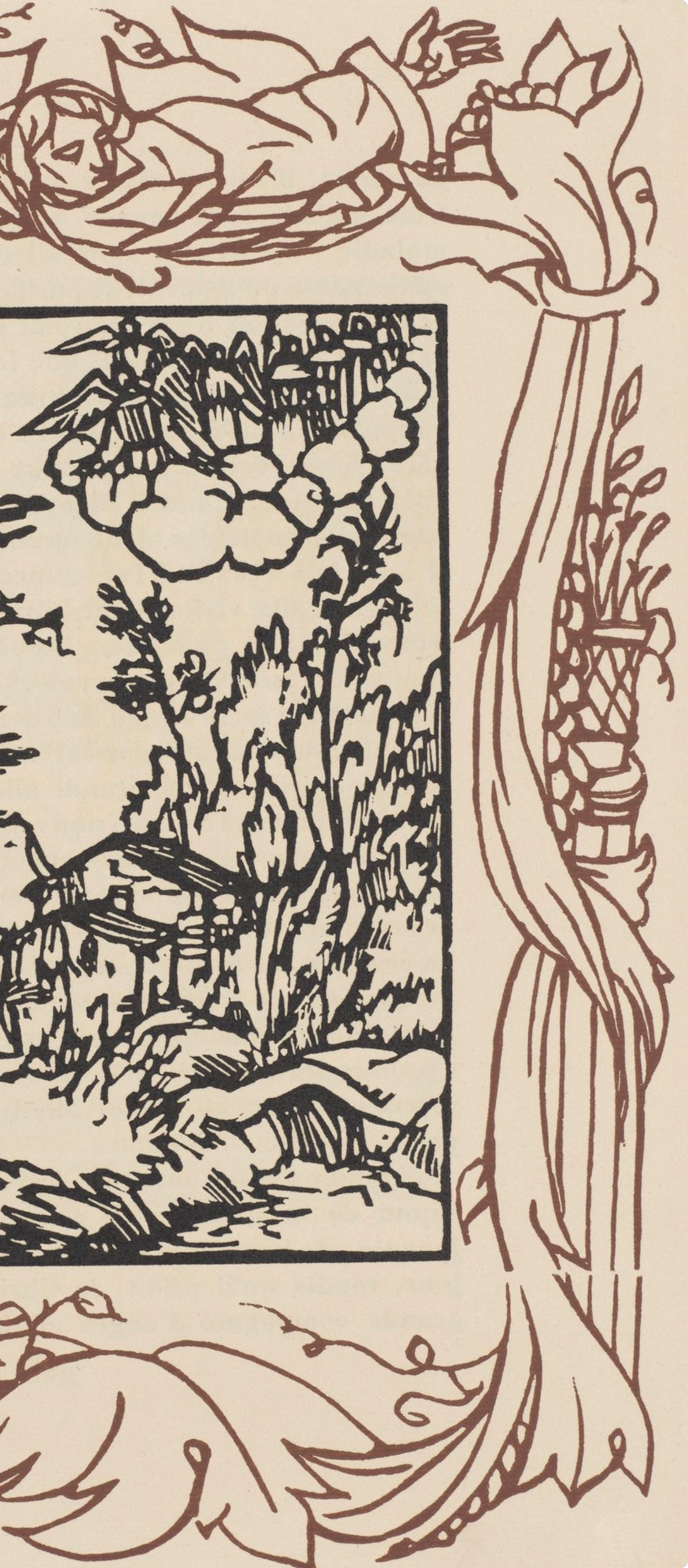 Mile Bernard, Composition (Morane, No. 100), Les Petites Fleurs De St. Franoise, Woodcut