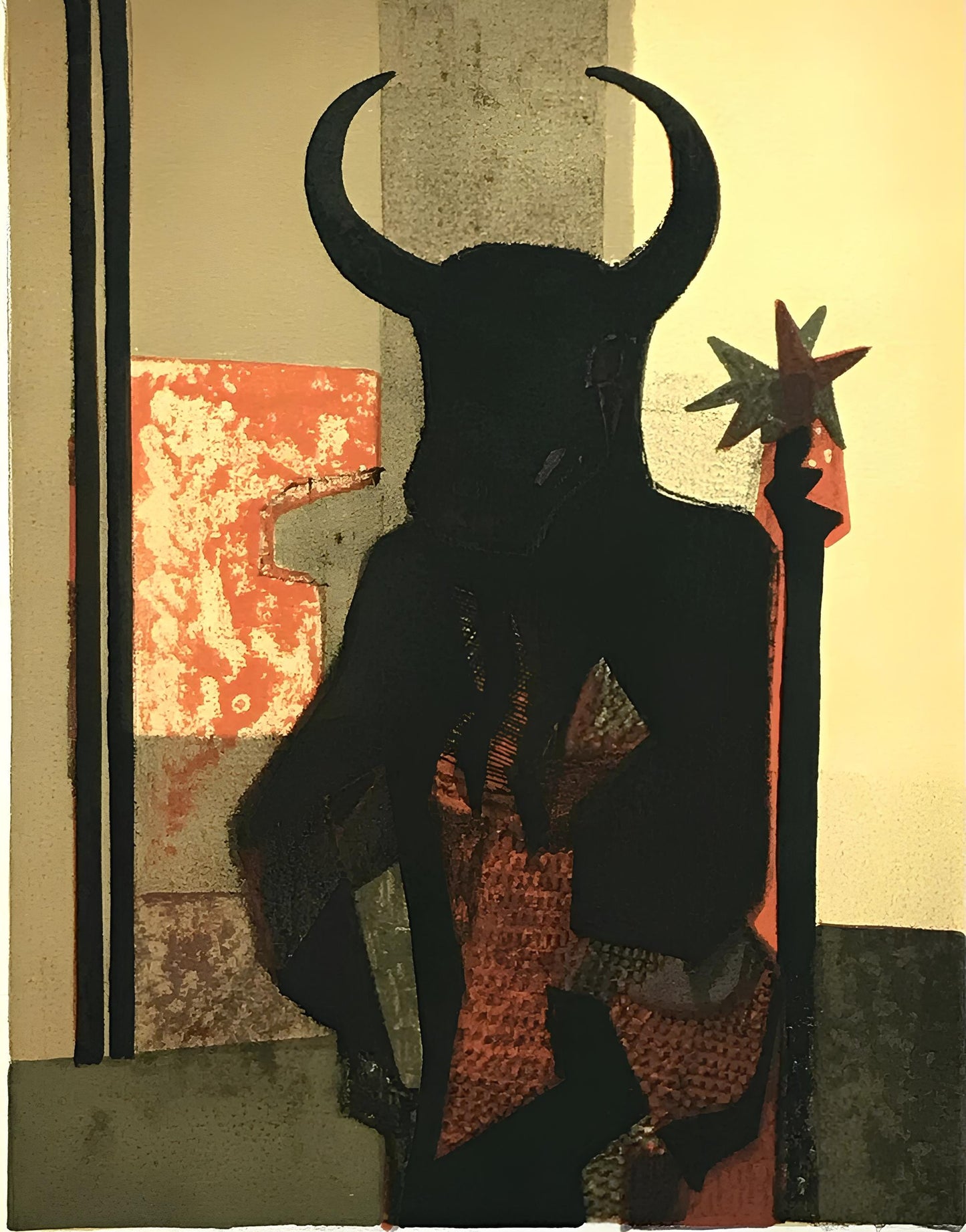 Andr Minaux, Composition, L'Odysse, Lithograph