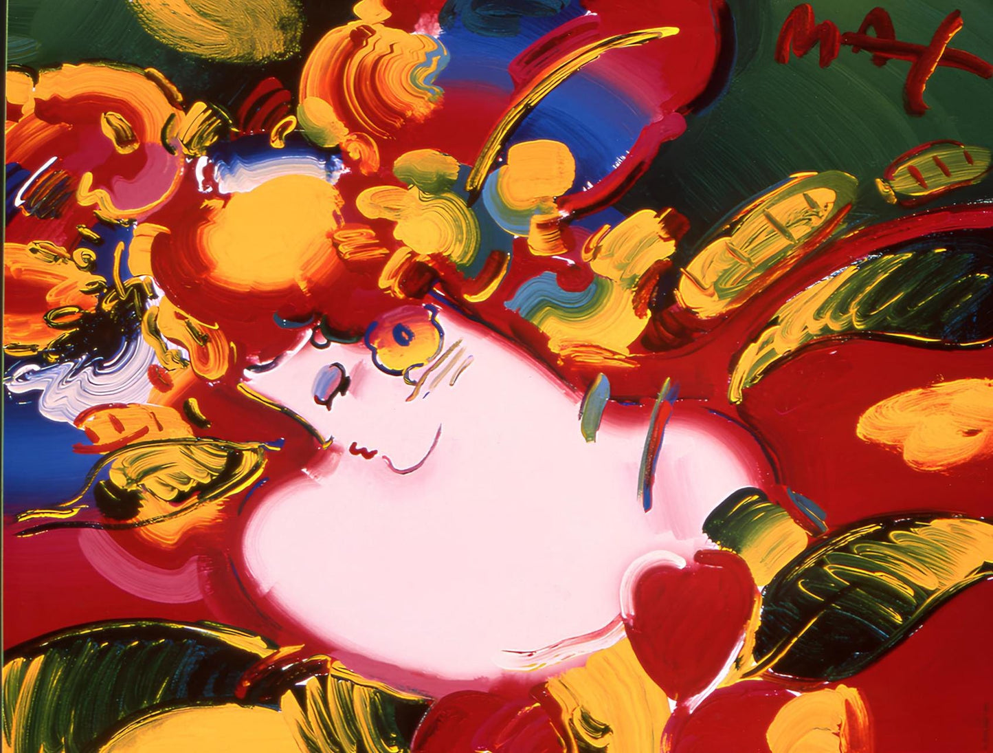 Peter Max, Women In Love, 1999, Hand Signed, Official Edition Offset Lithograph