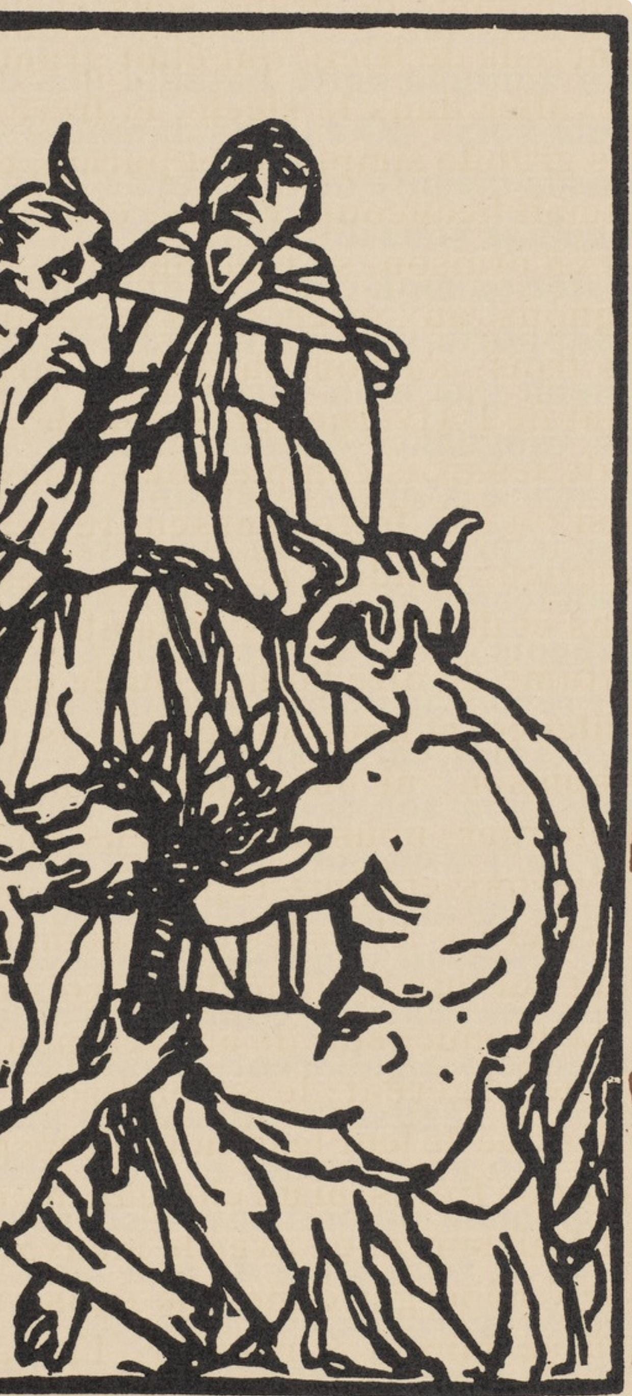 Mile Bernard, Composition (Morane, No. 100), Les Petites Fleurs De St. Franoise, Woodcut