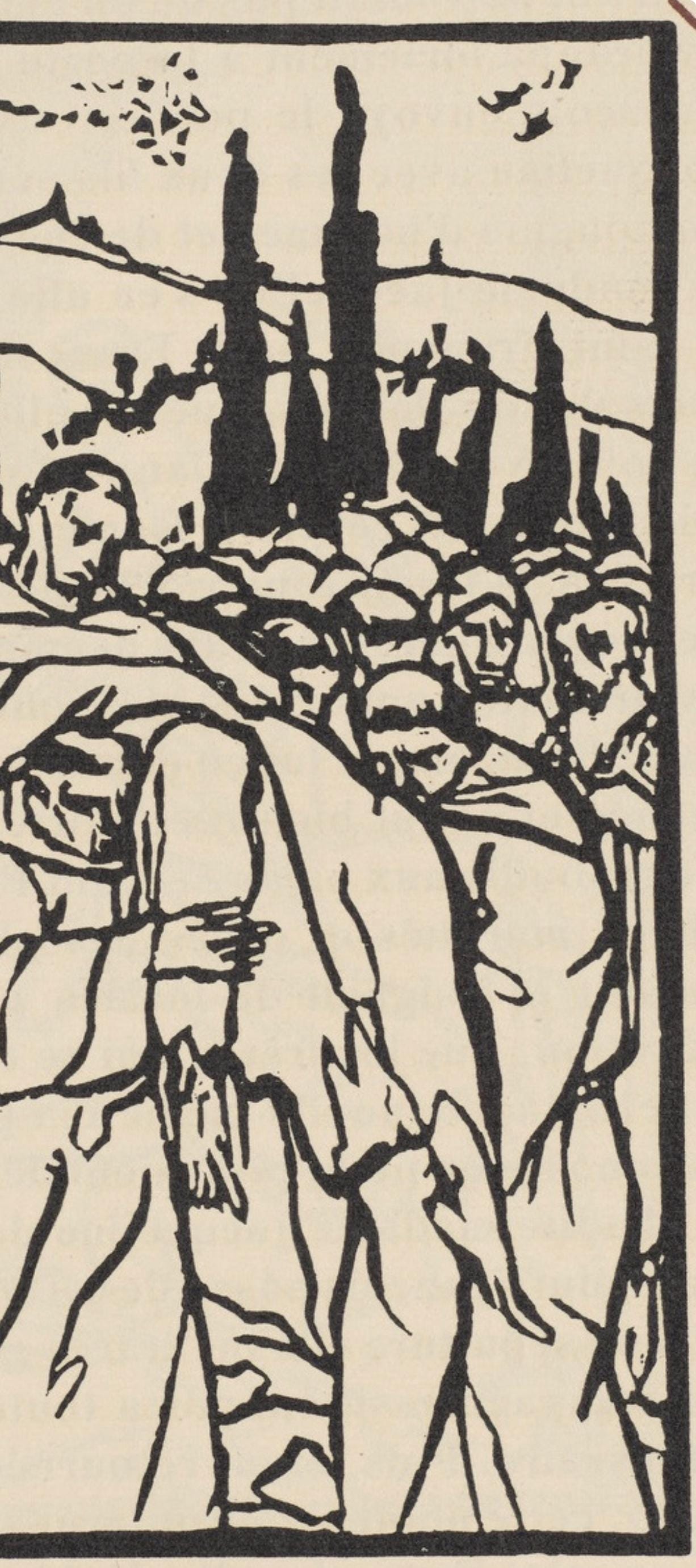 Mile Bernard, Composition (Morane, No. 100), Les Petites Fleurs De St. Franoise, Woodcut