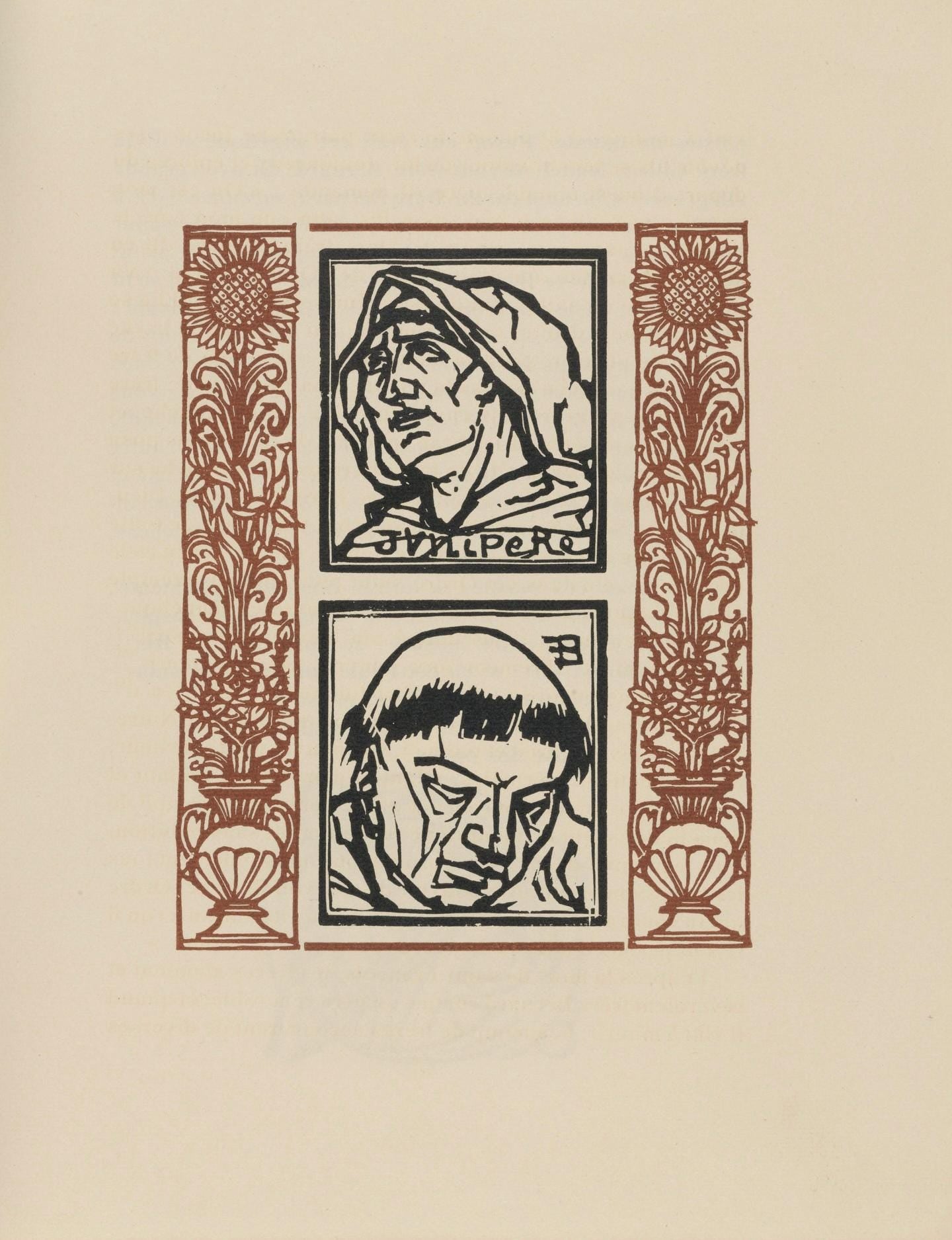 Mile Bernard, Composition (Morane, No. 100), Les Petites Fleurs De St. Franoise, Woodcut