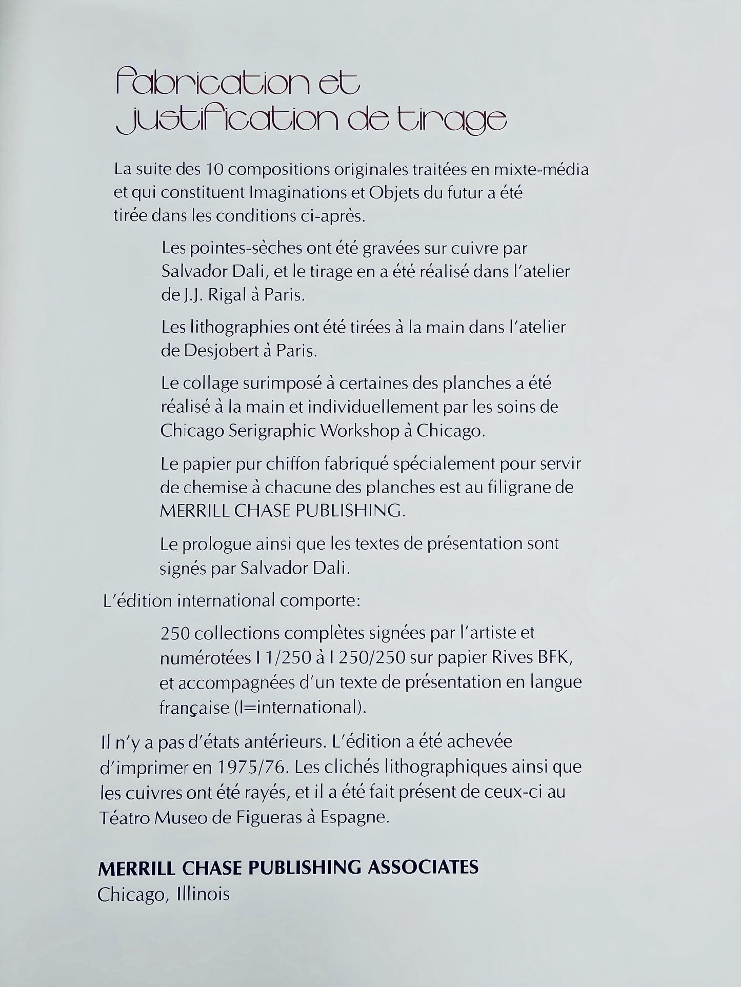 Salvador Dal, Fauteuil Respirer Pneumatique (M/L 822-831; Field 75-13), Imaginations Et Objets Du