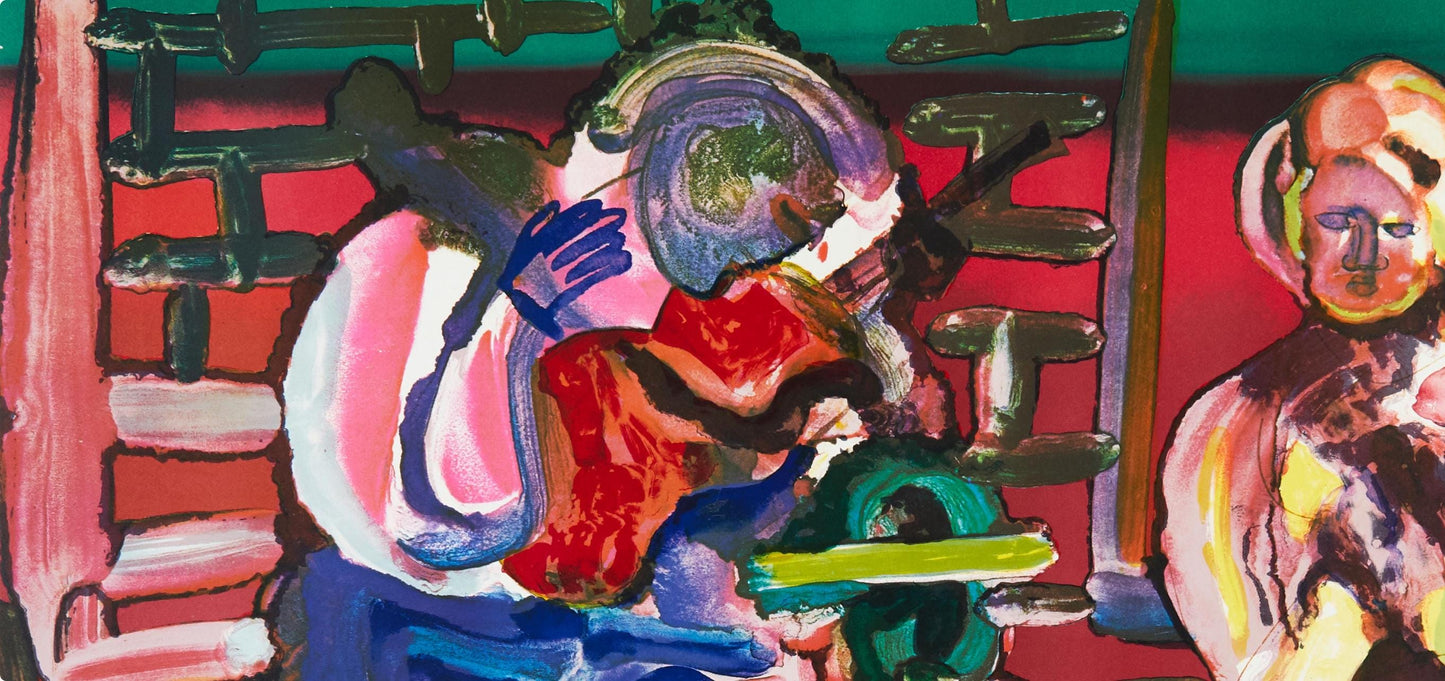 Romare Bearden, Louisiana Serenade (Gelburd/Rosenberg 70-77), Jazz Series, Lithograph