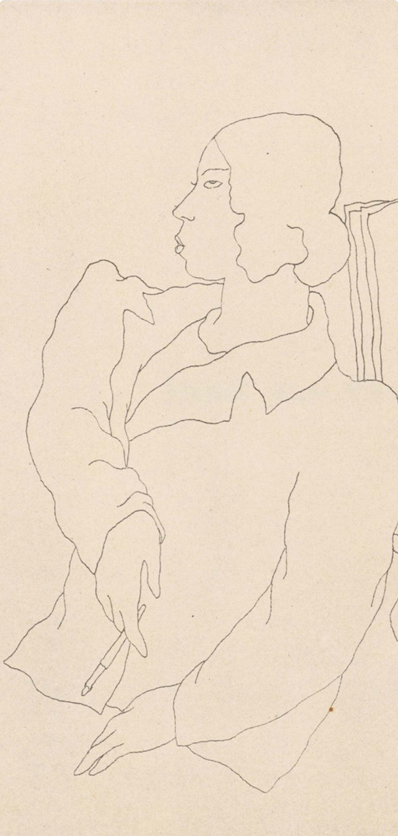 Jean Cocteau, Composition, Les Biches, Lithograph