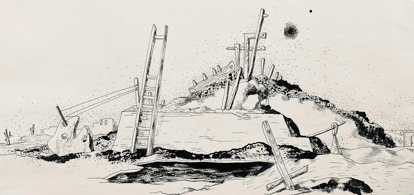 Jean Lurat, Aprsa On Recommence, Huit Dessins La Plume, Lithograph