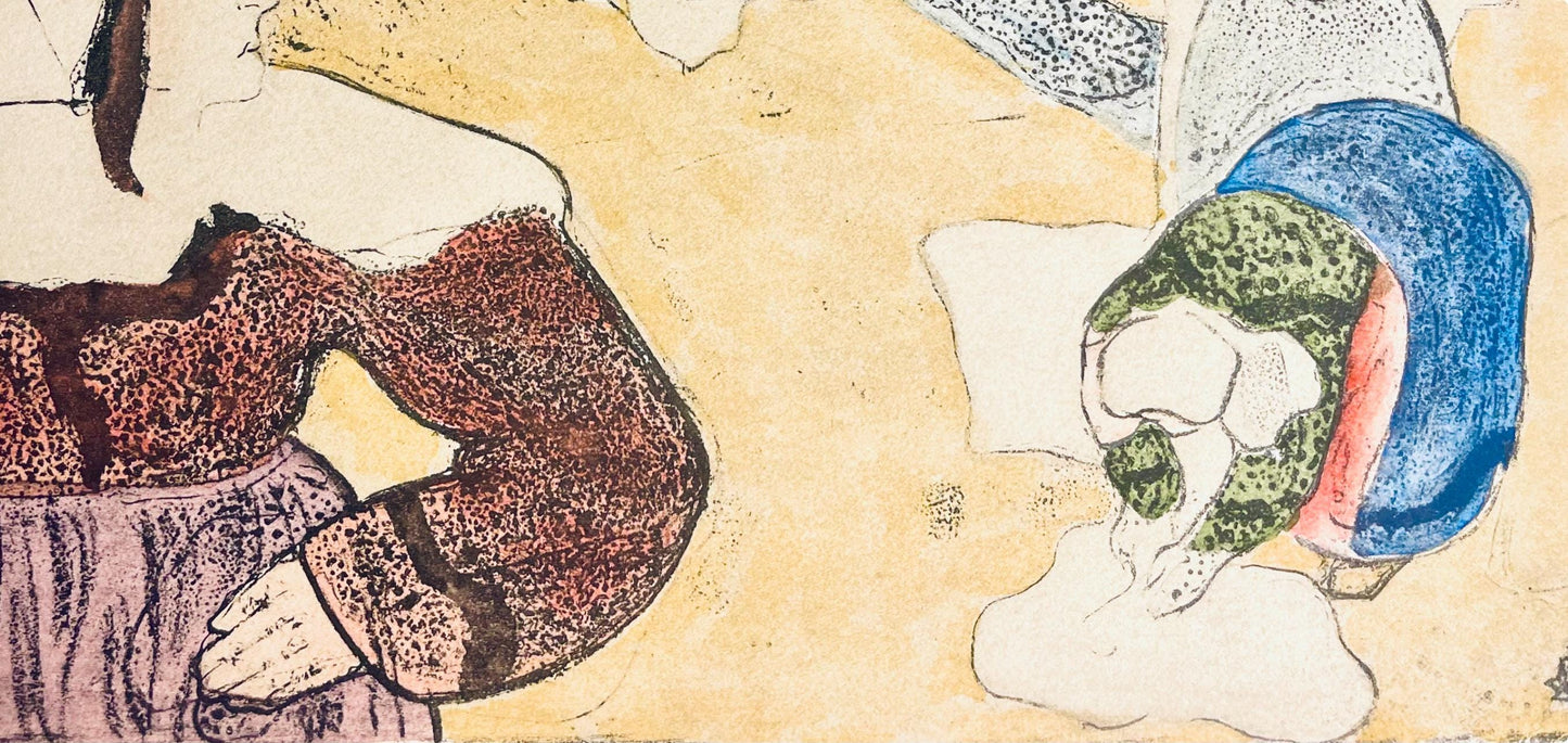 Mile Bernard, Composition, Loge De Mile Bernard, Woodcut