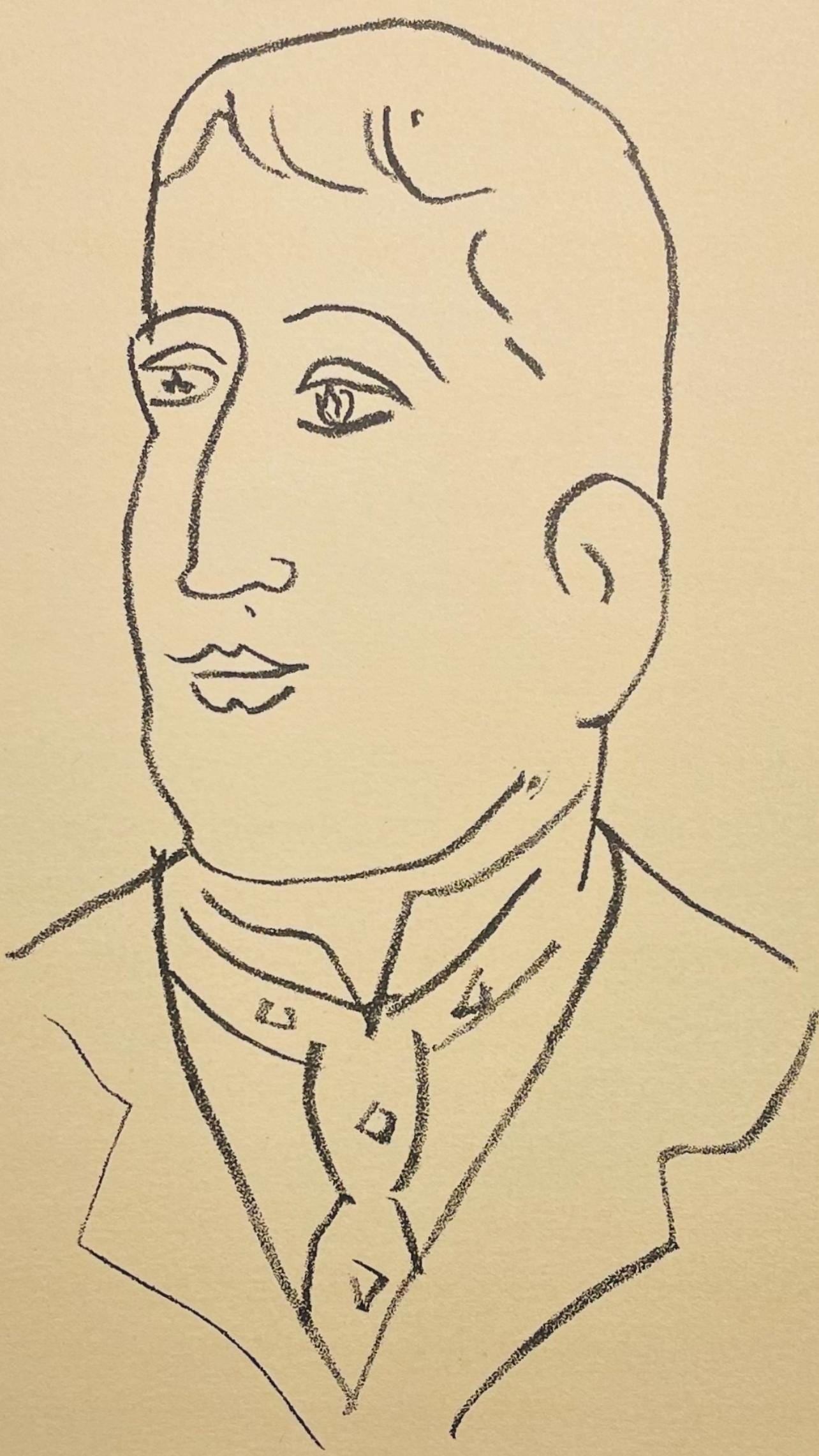 Henri Matisse, Composition (Duthuit 31), Apollinaire, Lithograph