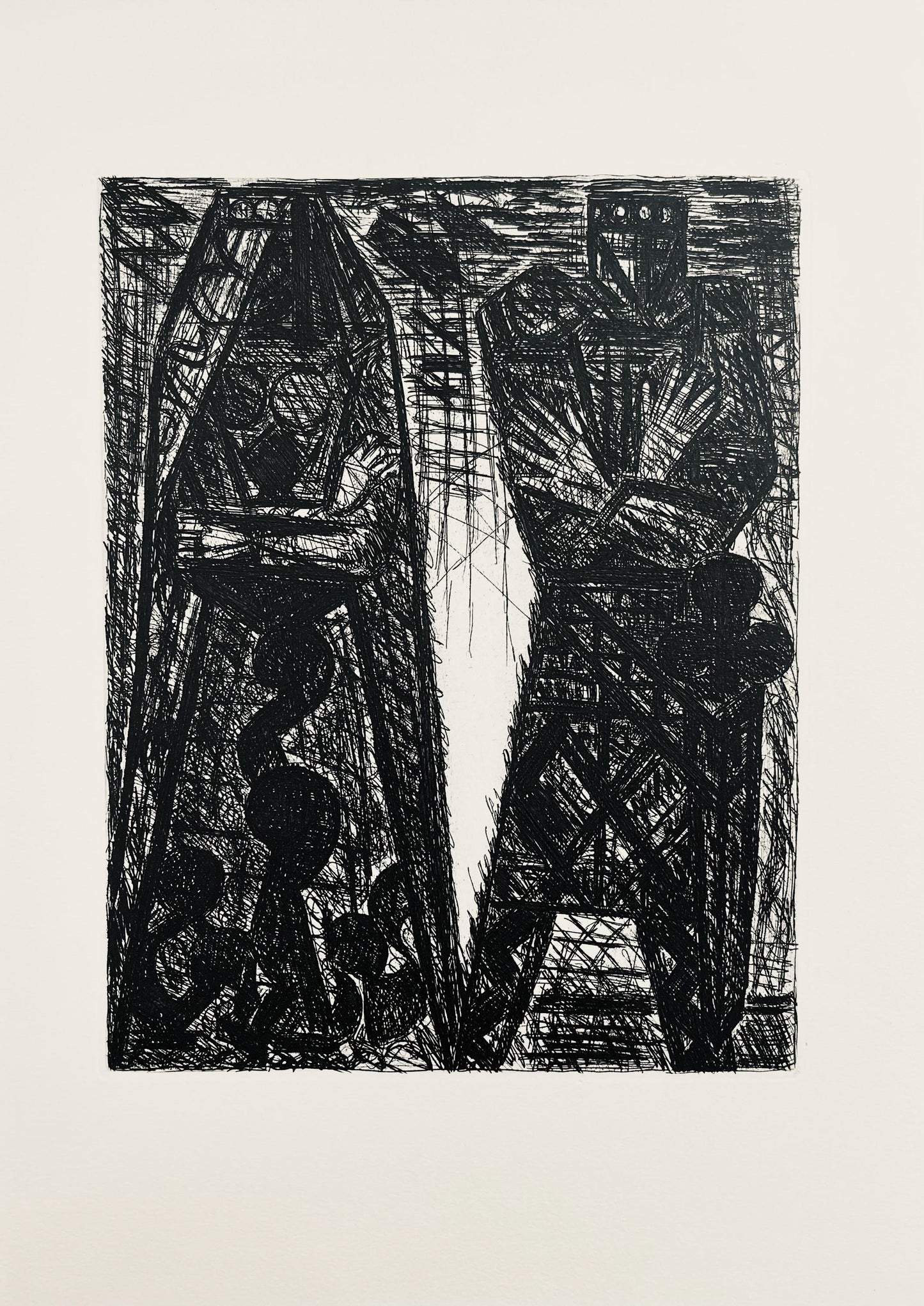 Marcel Gromaire, Le Complot, Scne Vii, Shakespeare, Macbeth, Eaux-Fortes De Gromaire, Etching