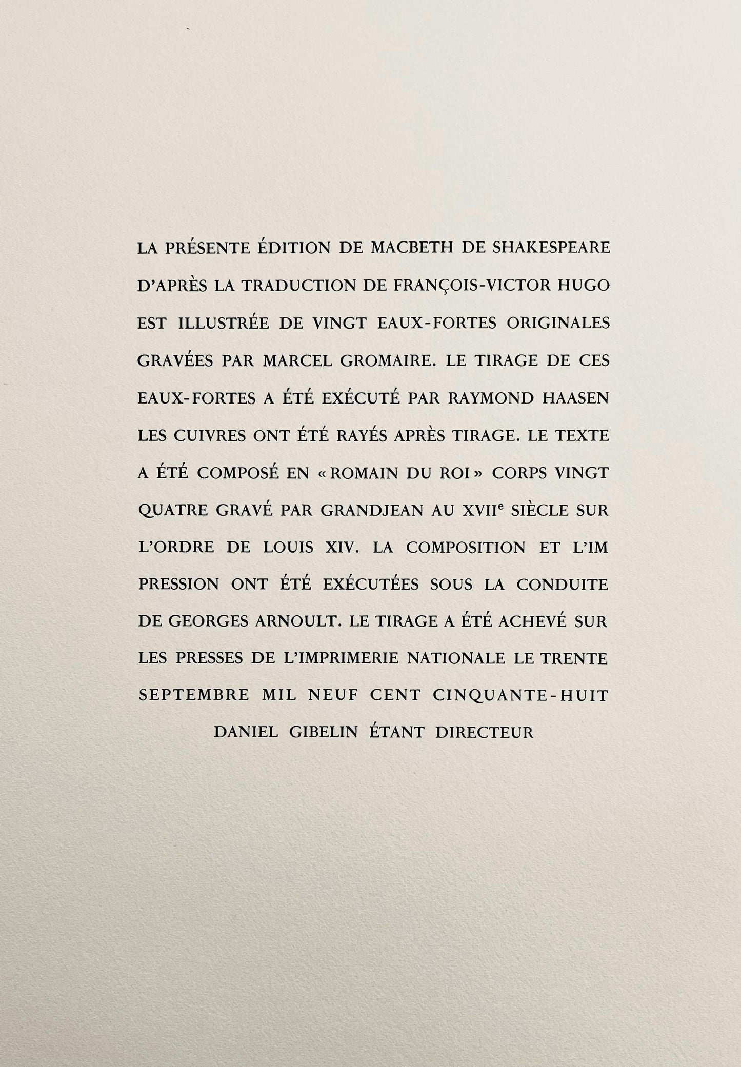Marcel Gromaire, Le Meurtre De Duncan, Scne Viii, Shakespeare, Macbeth, Eaux-Fortes De Gromaire,
