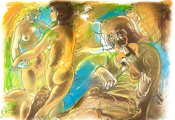 Hans Erni, Composition, Rflexions Simples Sur Le Corps, Lithograph