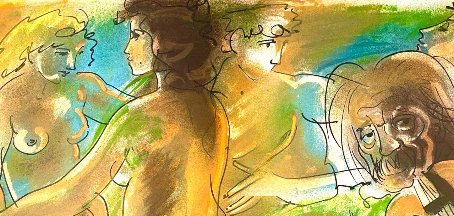 Hans Erni, Composition, Rflexions Simples Sur Le Corps, Lithograph