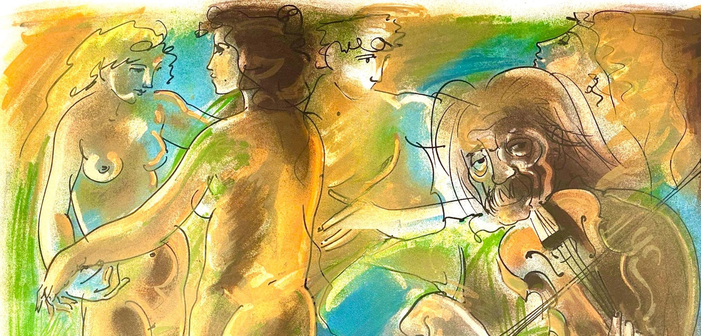 Hans Erni, Composition, Rflexions Simples Sur Le Corps, Lithograph