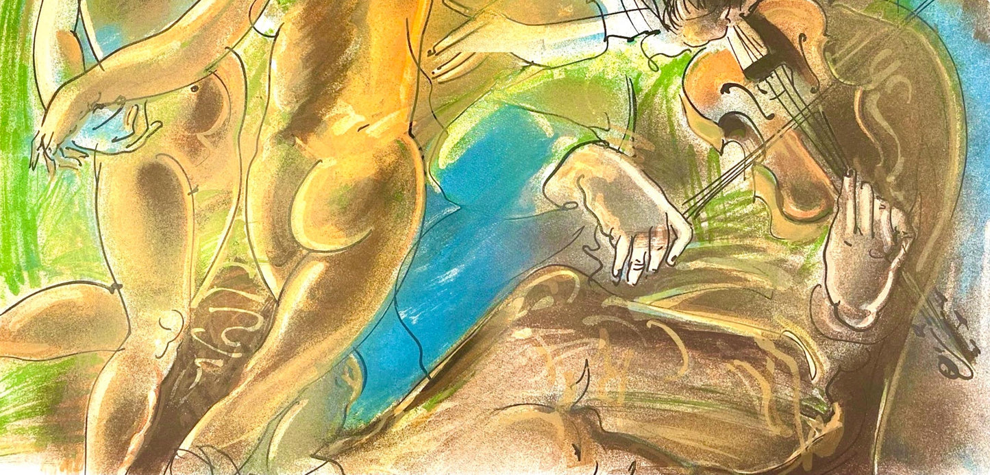 Hans Erni, Composition, Rflexions Simples Sur Le Corps, Lithograph