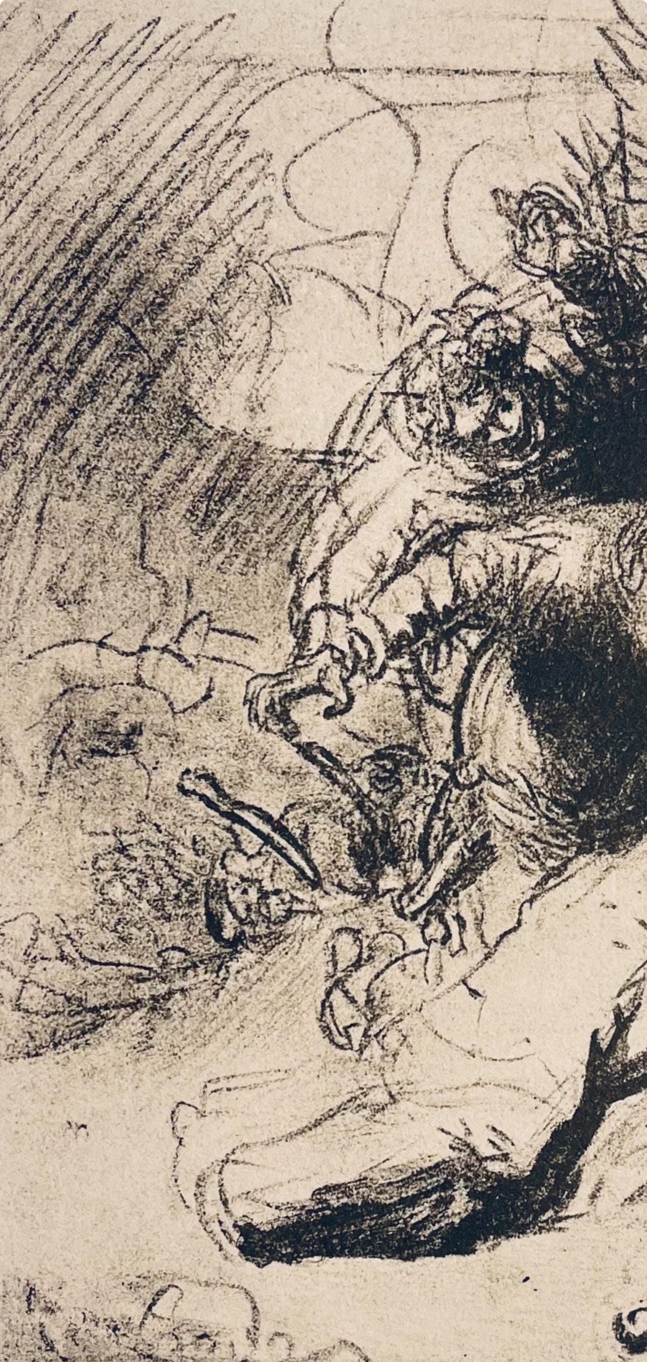 Rembrandt Van Rijn, Abraham About To Sacrifice Isaac, Drawings From The Bible, Collotype
