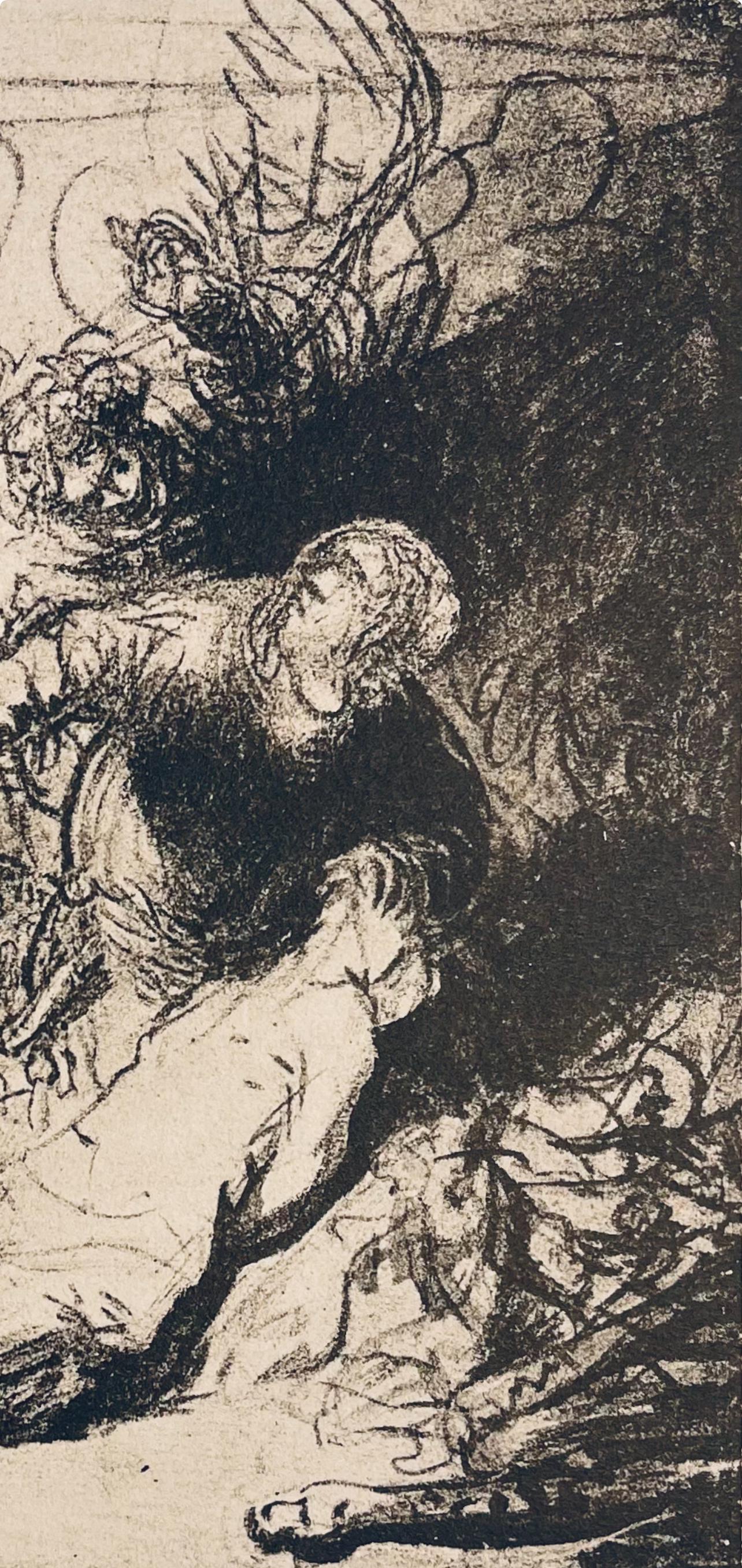 Rembrandt Van Rijn, Abraham About To Sacrifice Isaac, Drawings From The Bible, Collotype