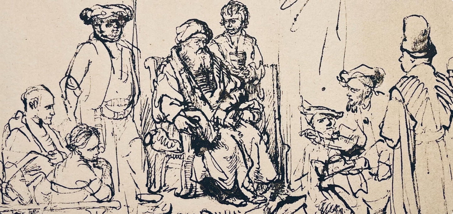 Rembrandt Van Rijn, The Brothers Asking Jacob To Let Benjamin Go With Them, Collotype